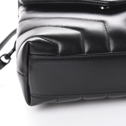 Saint Laurent Calfskin Y Quilted Monogram Toy Loulou Crossbody Bag Black 10 of 12