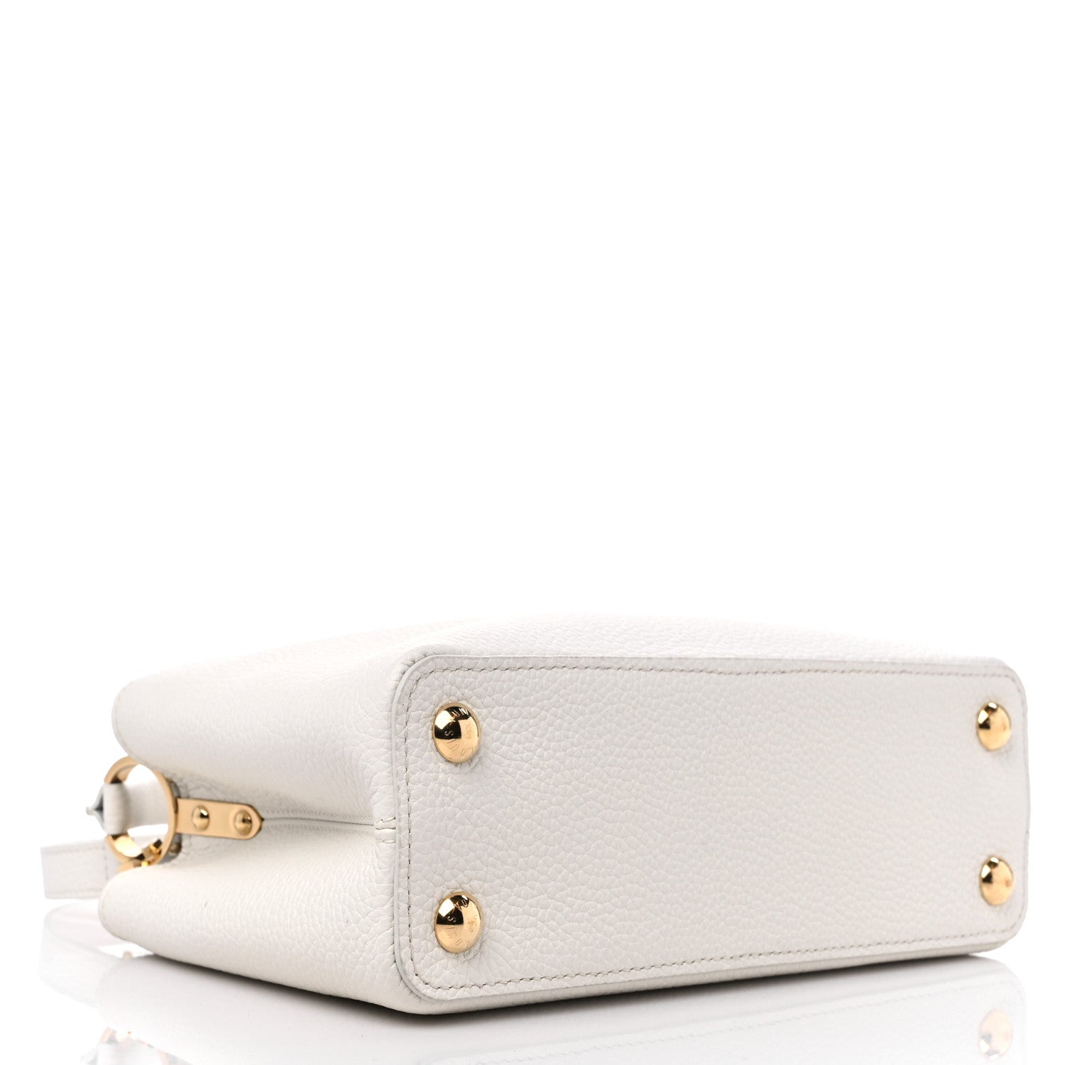 Louis Vuitton Taurillon Capucines BB Snow 4 of 10