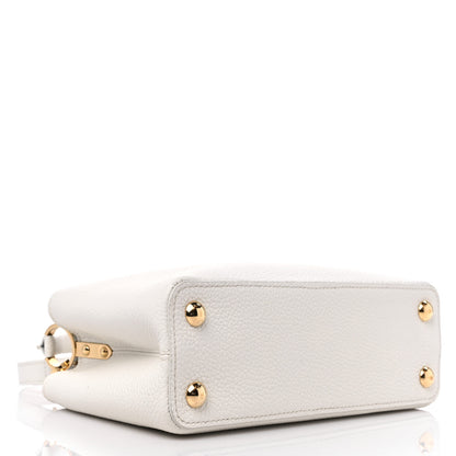 Louis Vuitton Taurillon Capucines BB Snow 4 of 10