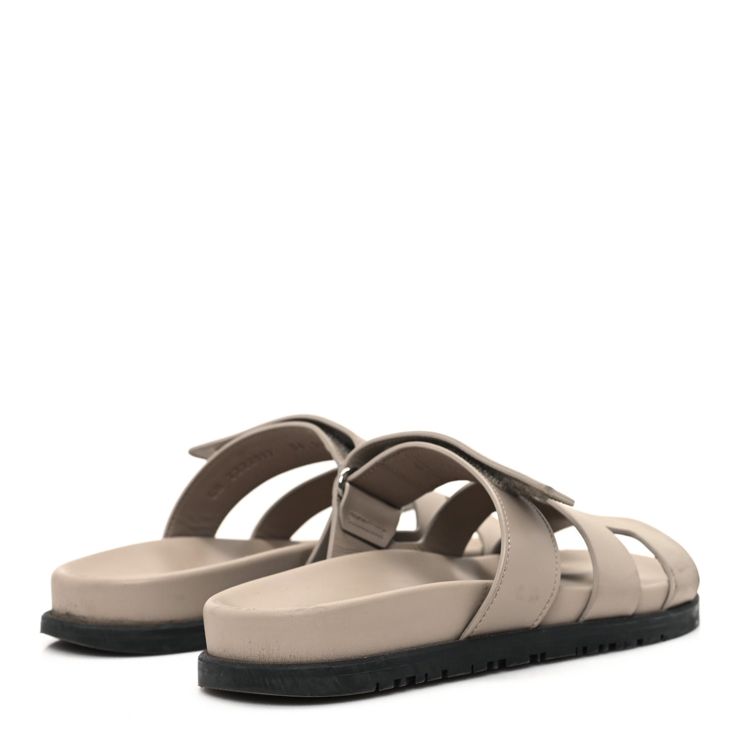 Calfskin Womens Chypre Sandals 36 Beige Mastic