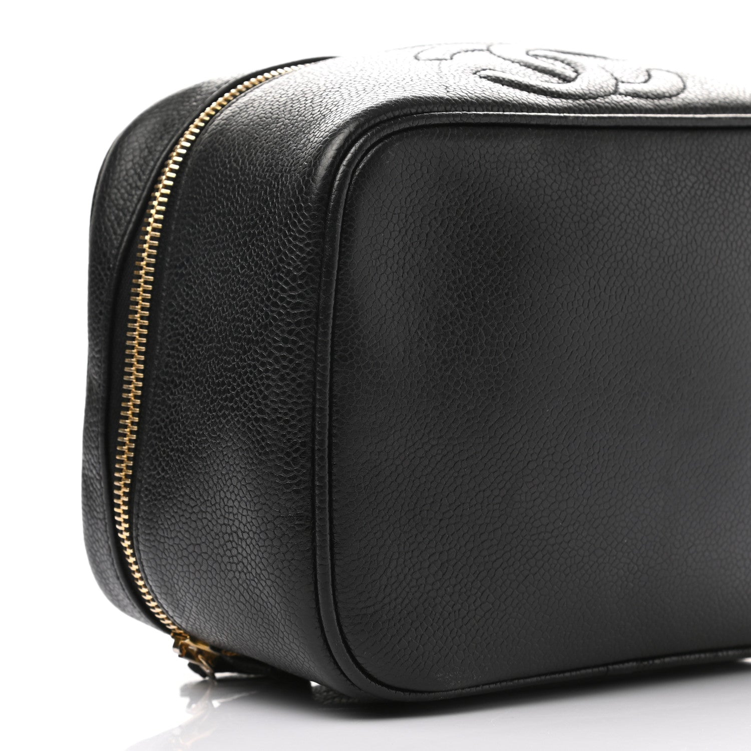 Chanel Caviar Vanity Cosmetic Case Black 9 of 10