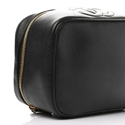 Chanel Caviar Vanity Cosmetic Case Black 9 of 10
