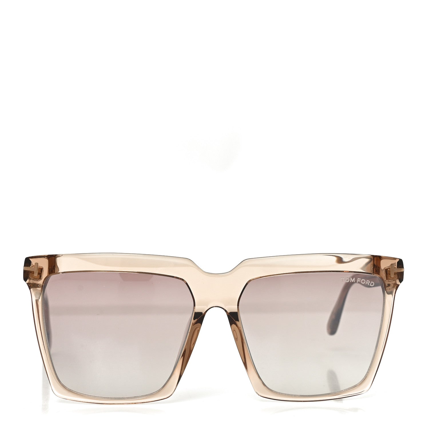 Tom Ford Acetate Polarized Sabrina Cat Eye Sunglasses TF764 Beige 2 of 6