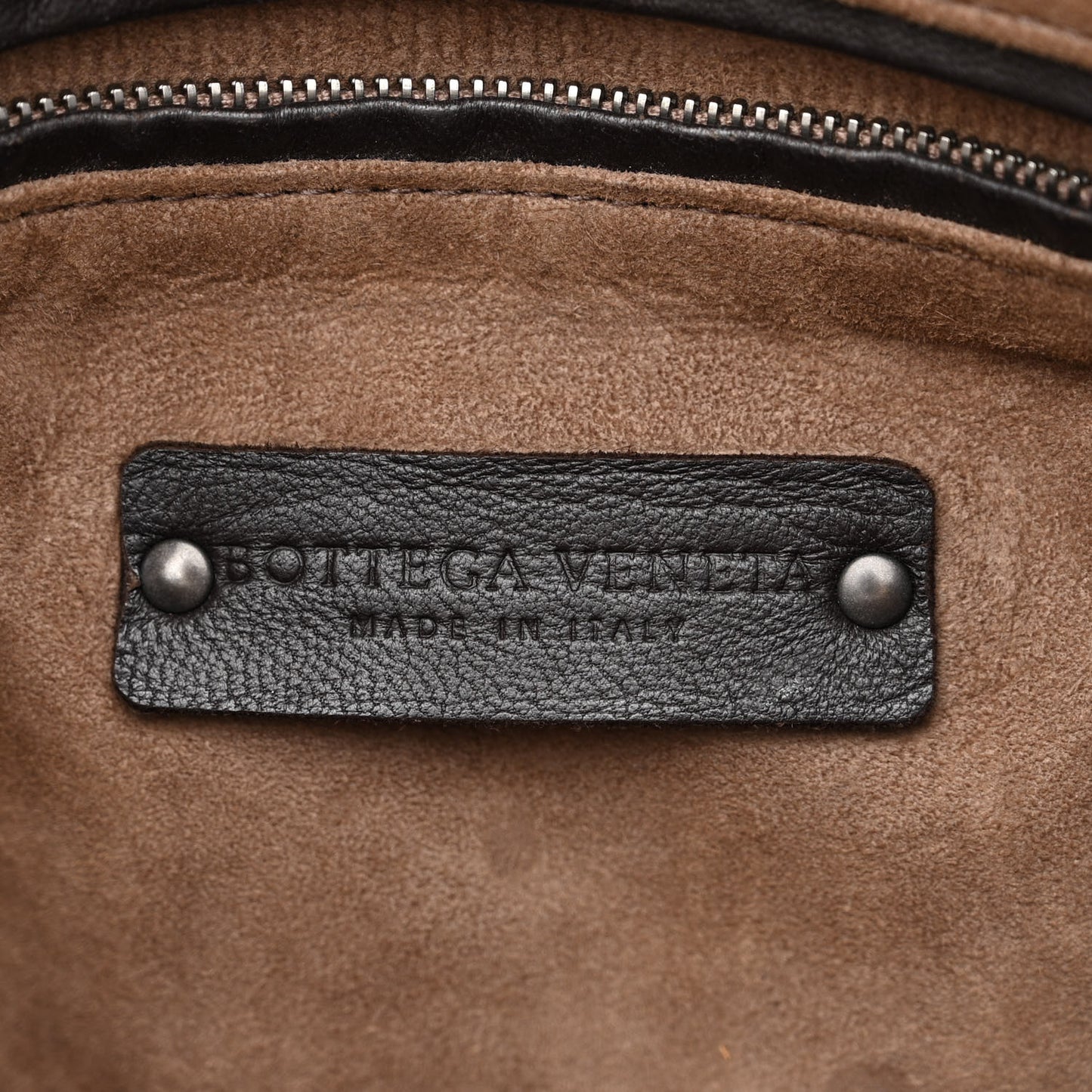 Nappa Intrecciato Nodini Bag Ebano