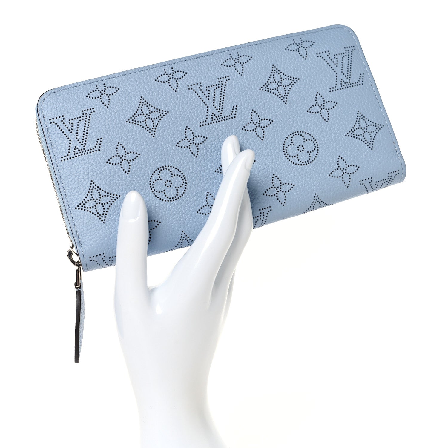 Louis Vuitton Mahina Zippy Wallet Blue Nuage 2 of 6