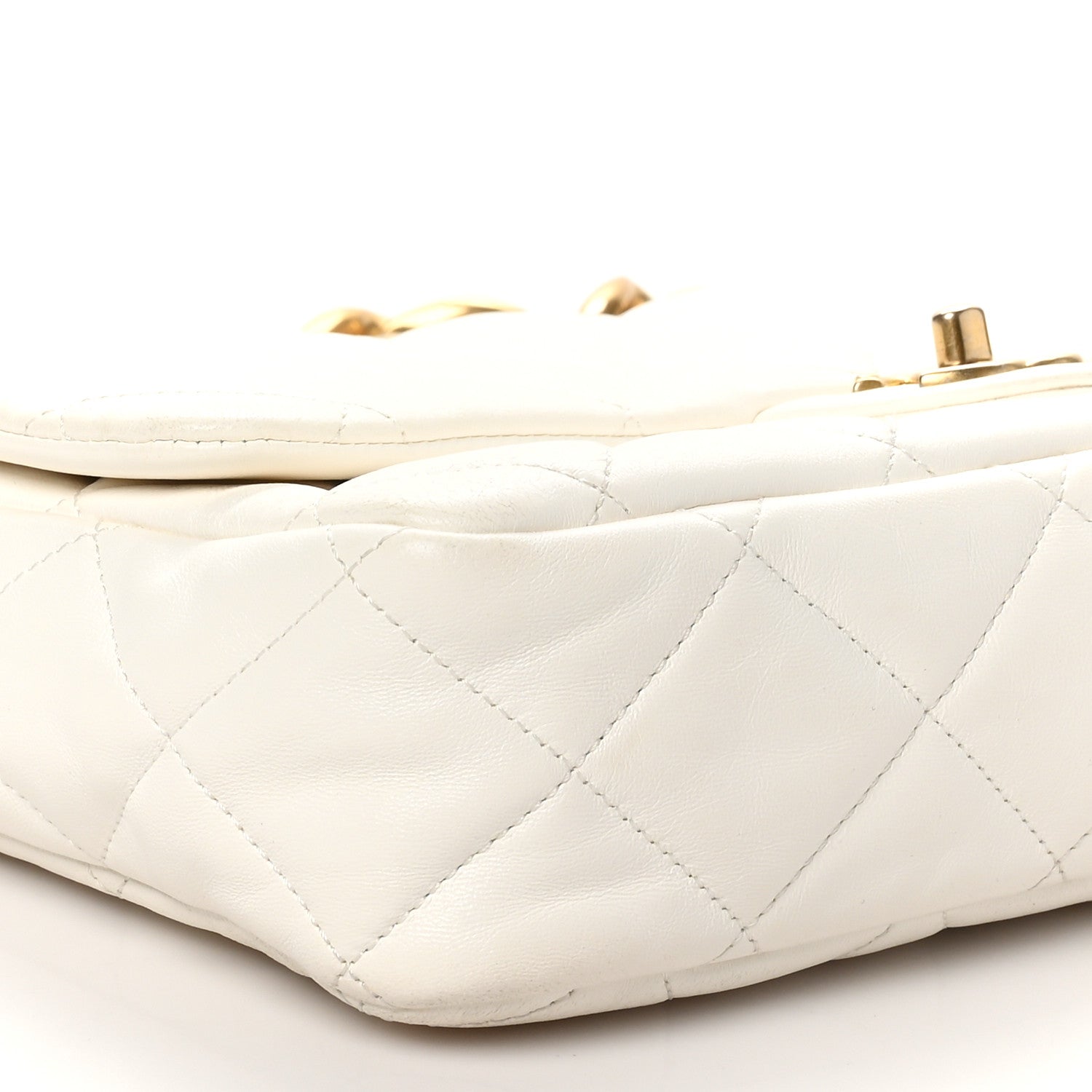 Chanel Lambskin Quilted Large CC Funky Town Flap White 9 of 10