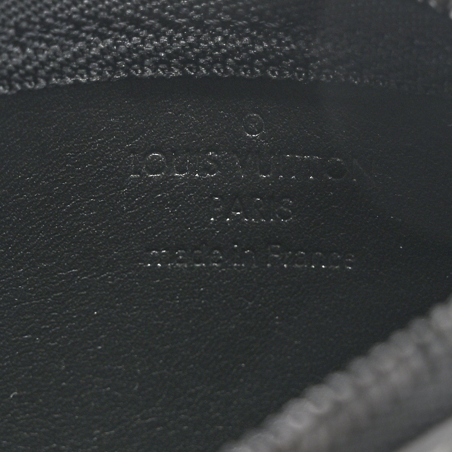 Louis Vuitton Grained Calfskin Aerogram Key Pouch Black 6 of 6