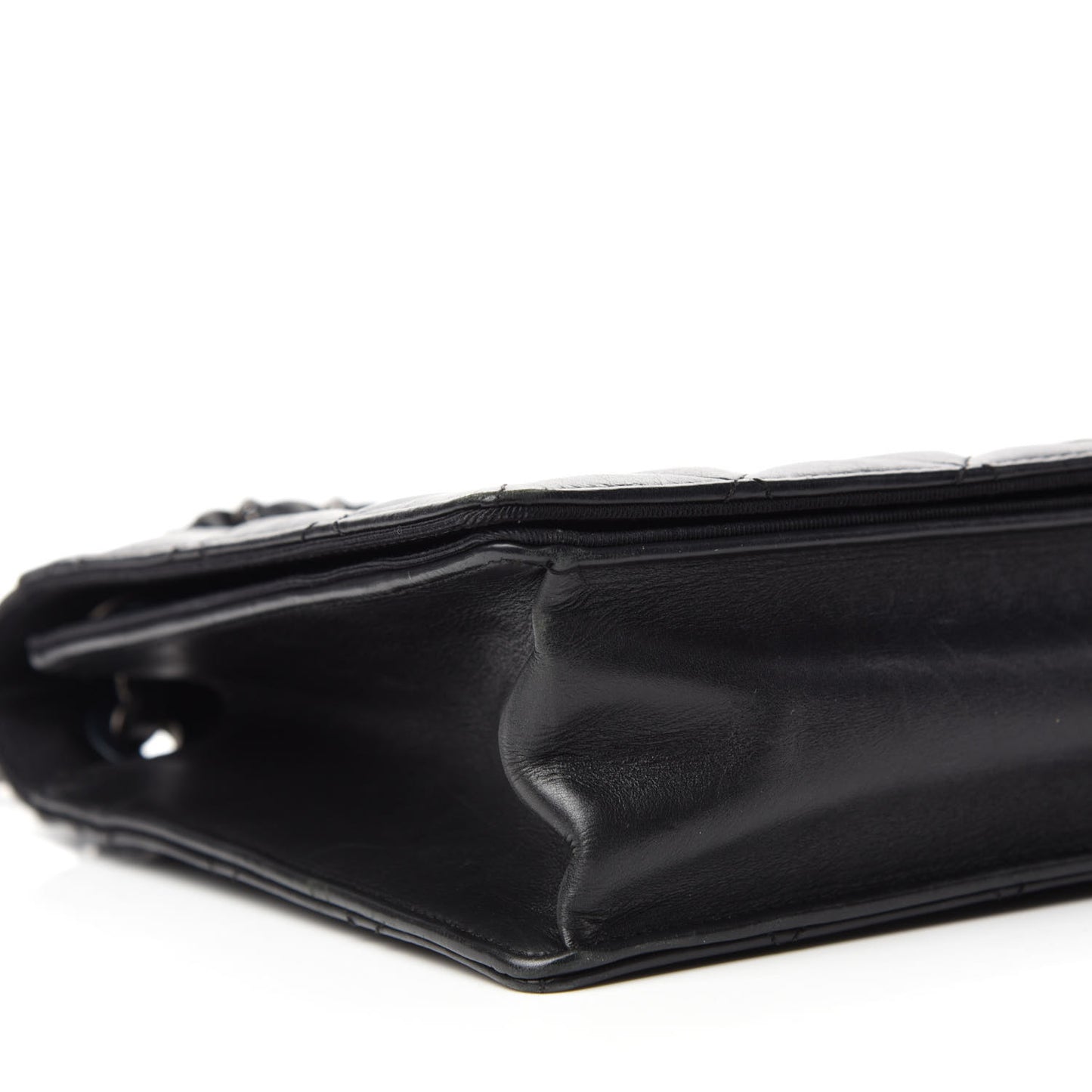 Calfskin Quilted Ballerine Flap Black