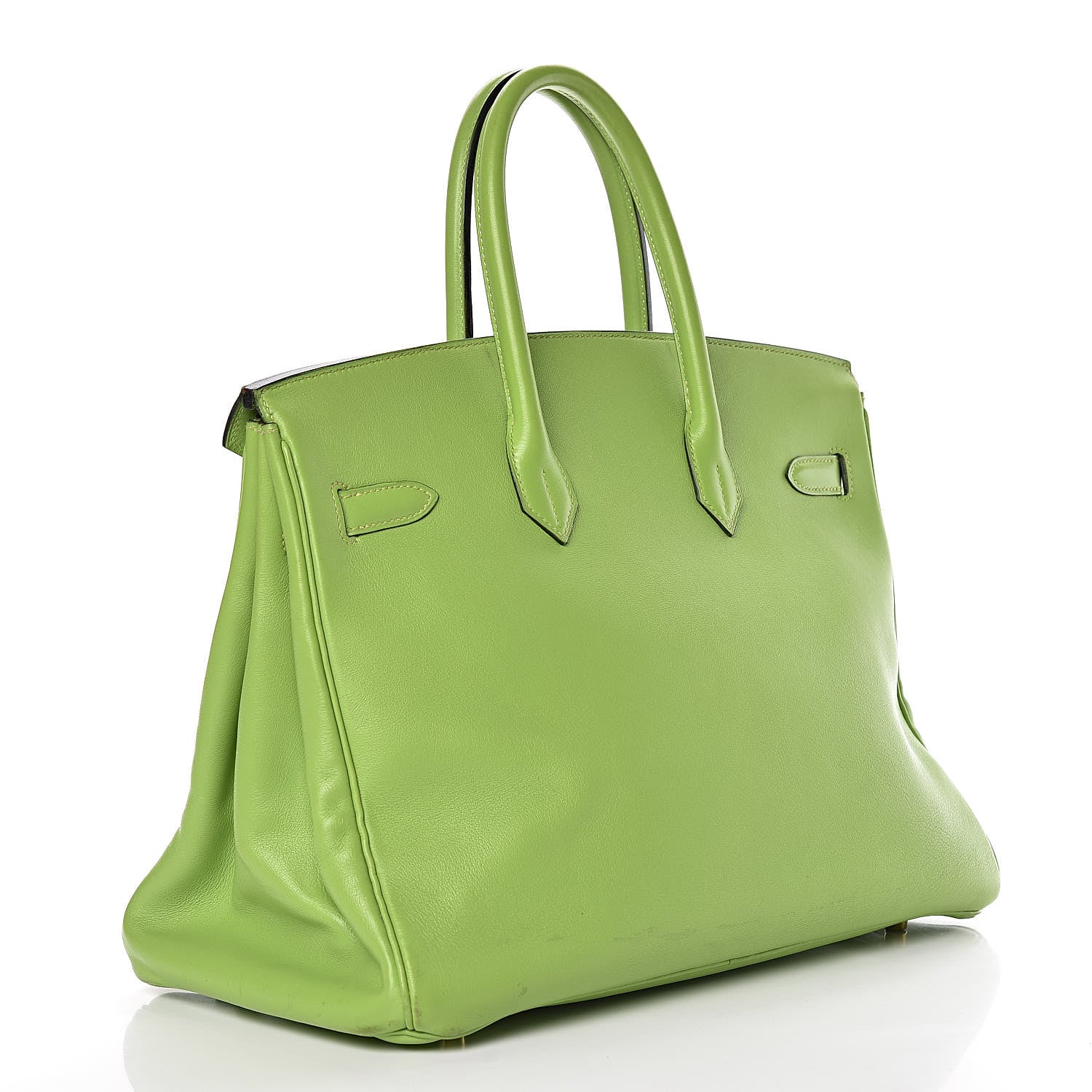 Hermes Veau Gulliver Birkin 35 Vert Cru 3 of 18