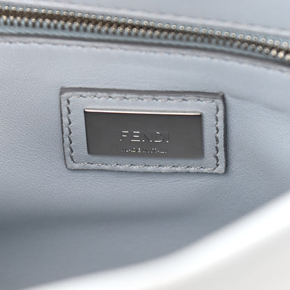 Fendi Nappa Organza Feather Mini Peekaboo Iconic Satchel Blue Multicolor 7 of 11