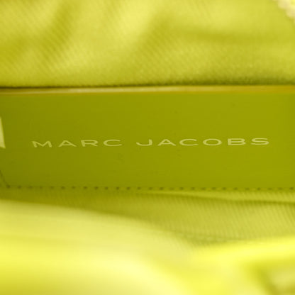 Marc Jacobs Shiny Crinkled Calfskin Mini The Tote Bag Acid Lime 6 of 11