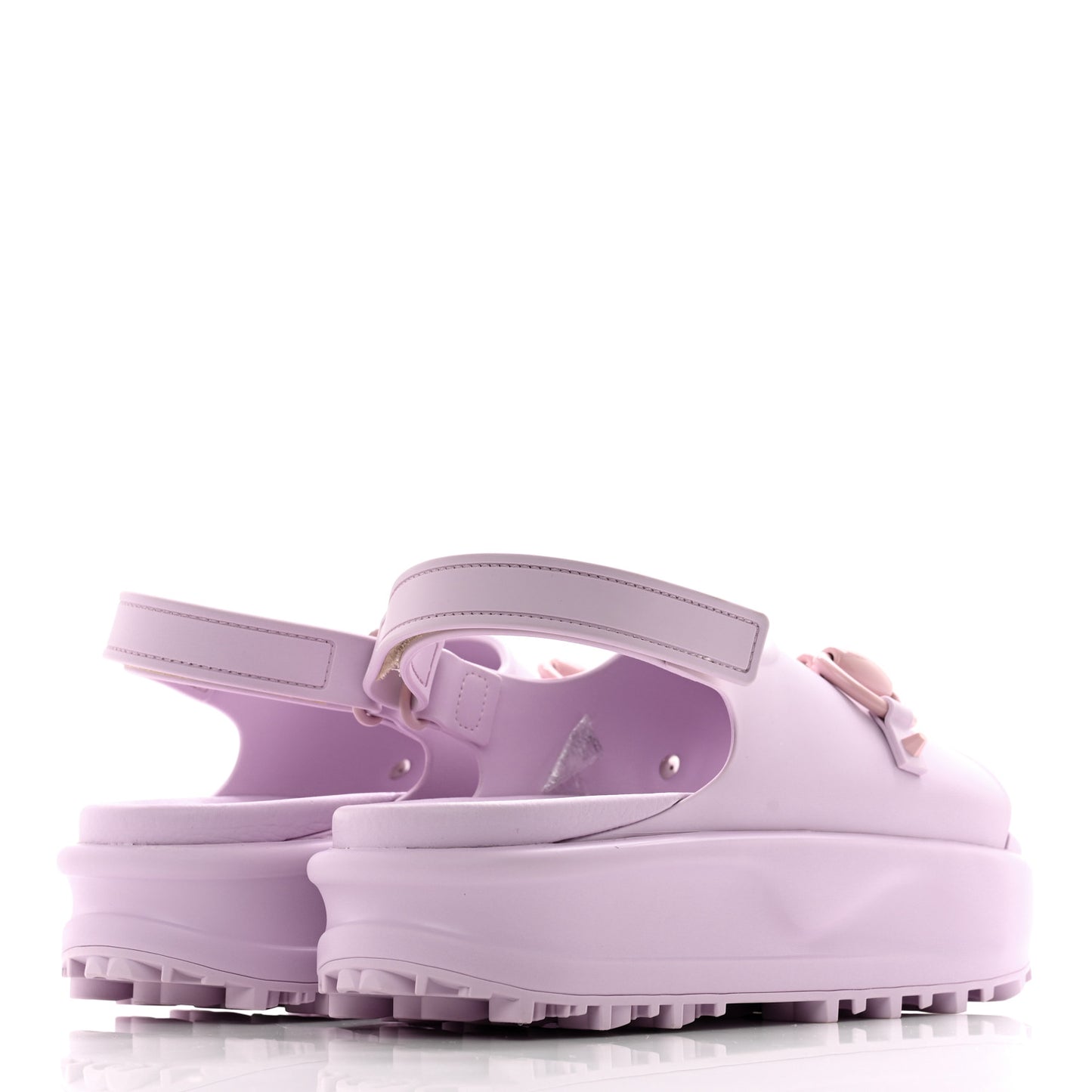 Soft Rubber Horsebit Touch Womens Strapped Sandals 39 Talc Pink