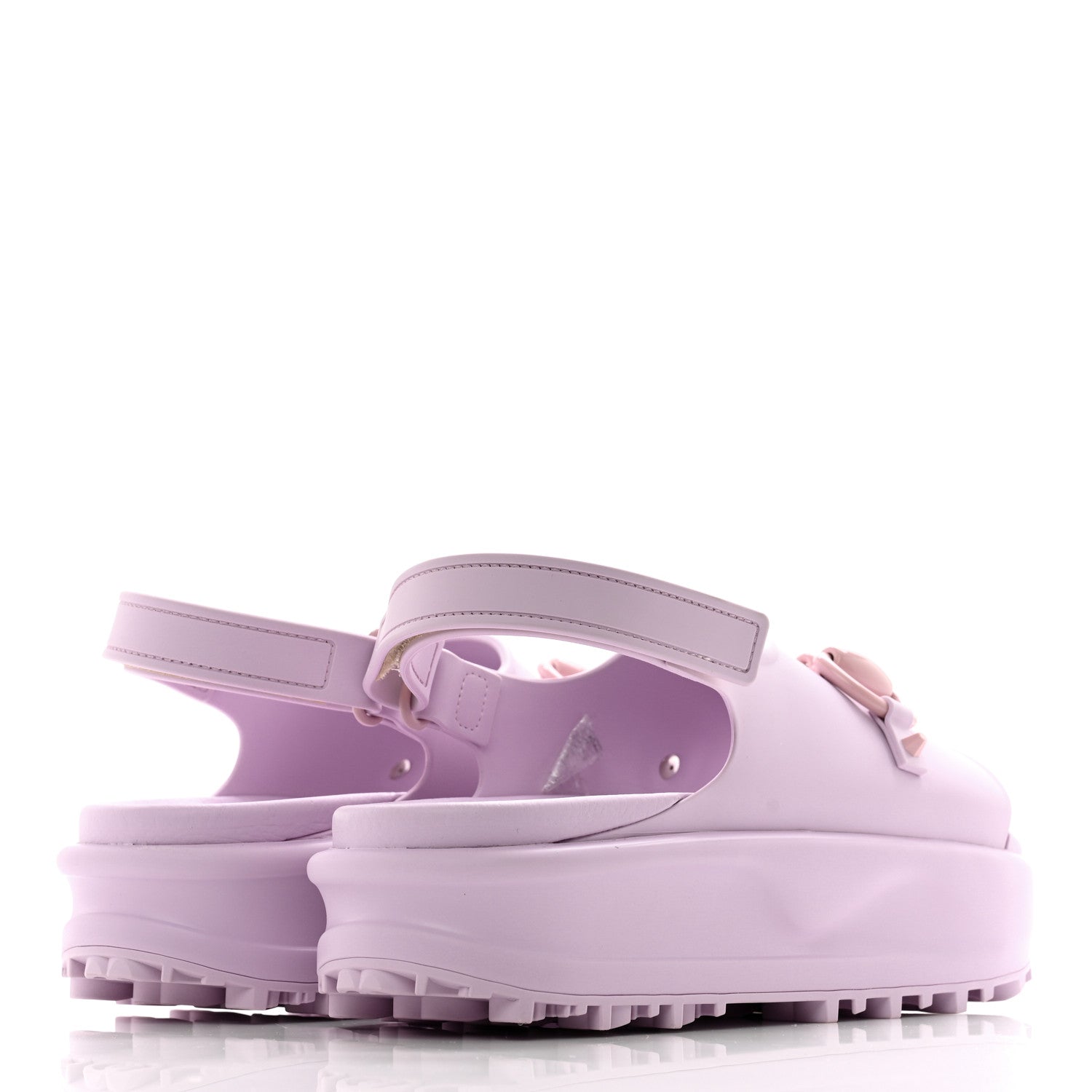 Gucci Soft Rubber Horsebit Touch Womens Strapped Sandals 39 Talc Pink 4 of 10