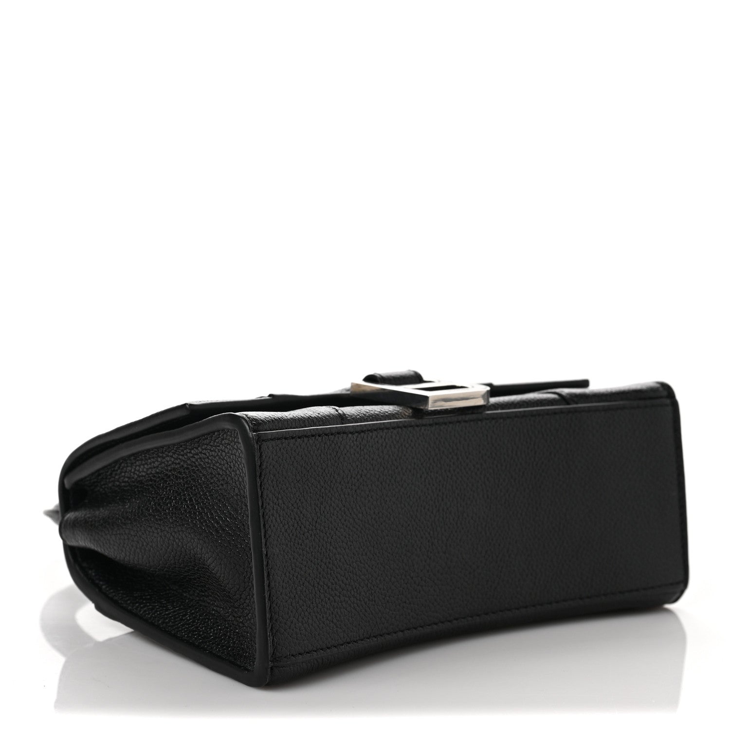 Balenciaga Grained Calfskin Hourglass Top Handle Bag XS Black 4 of 9