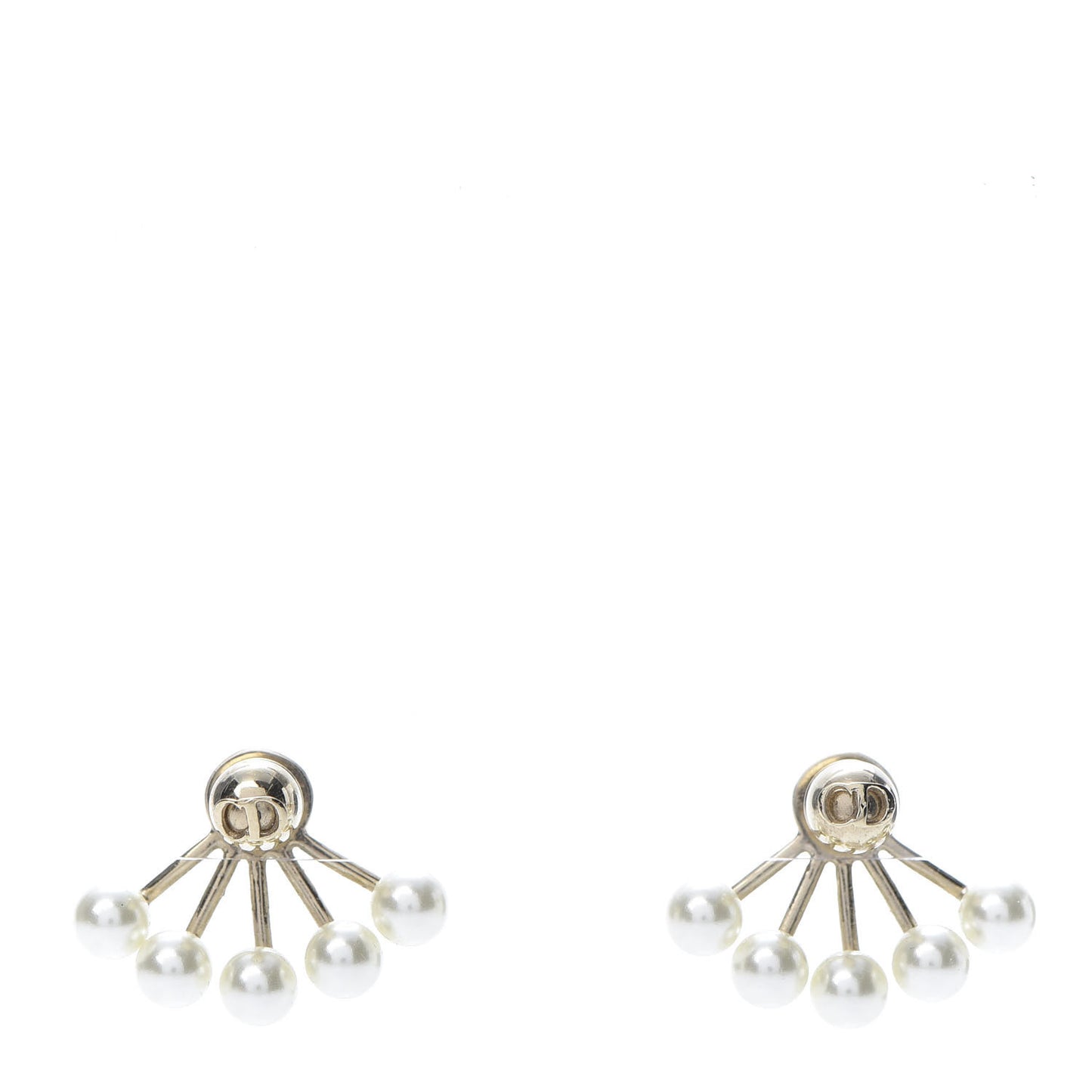 Pearl Petit CD Earrings Gold