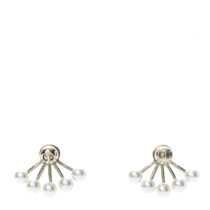 Christian Dior Pearl Petit CD Earrings Gold 1 of 5