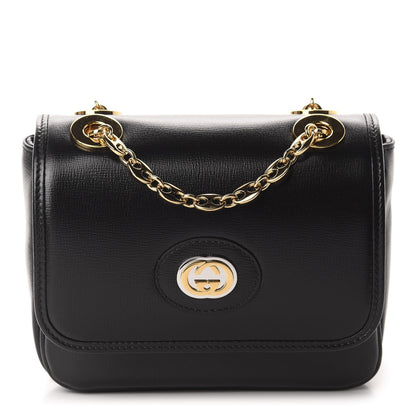 Gucci Azalea Calfskin Mini Marina Chain Shoulder Bag Black 2 of 10