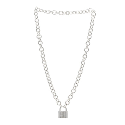 Tiffany Sterling Silver 1837 Lock Charm Necklace 3 of 4