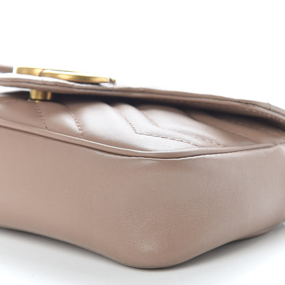 Gucci Calfskin Matelasse Super Mini GG Marmont Shoulder Bag Porcelain Rose 6 of 9