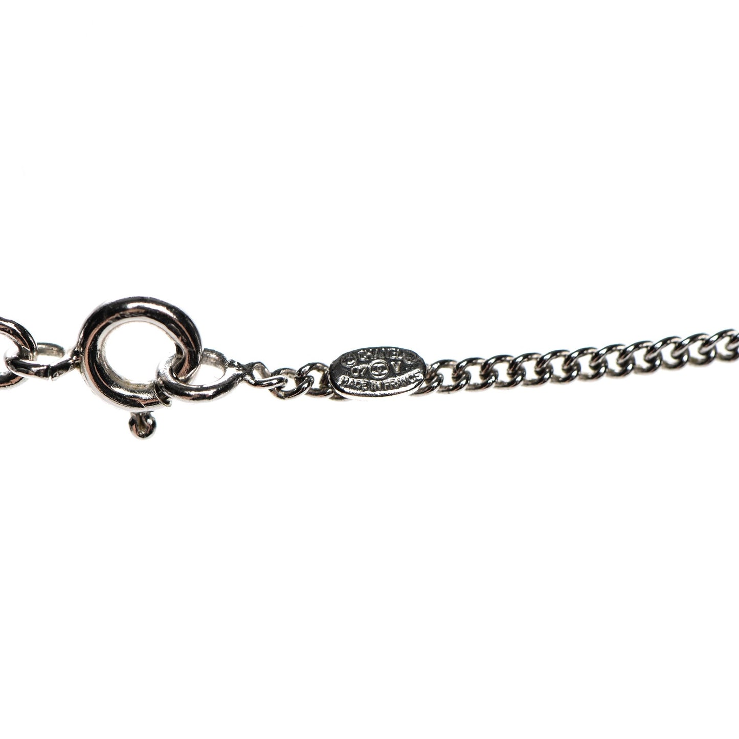 Crystal Timeless CC Necklace Silver