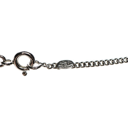 Chanel Crystal Timeless CC Necklace Silver 6 of 6