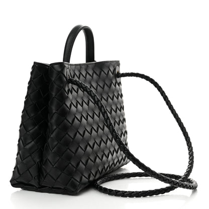 Bottega Veneta Nappa Intrecciato Small Andiamo Shoulder Bag Black 3 of 14