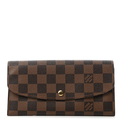 Louis Vuitton Damier Ebene Emilie Wallet 1 of 4