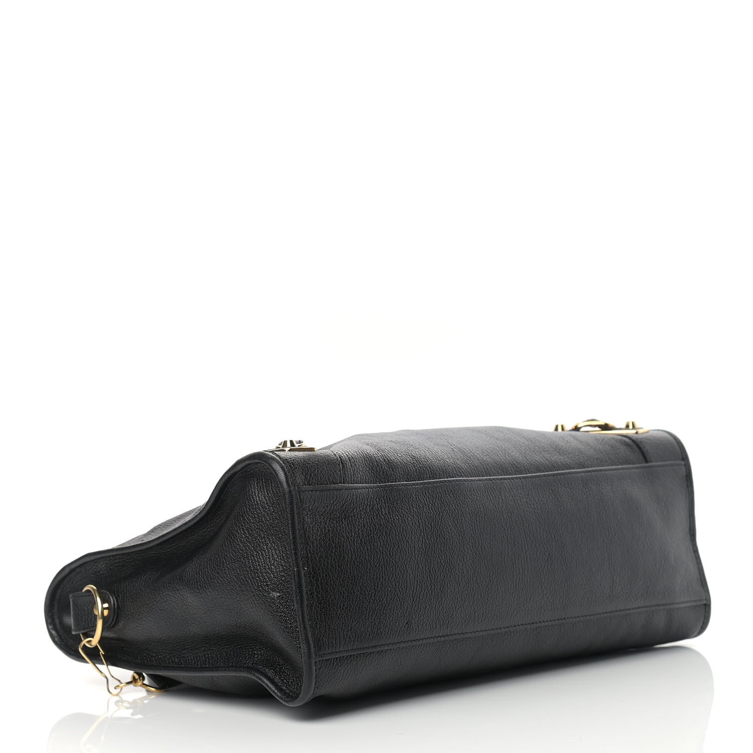 Balenciaga Chevre Gold Metallic Edge Hardware City Black 4 of 11