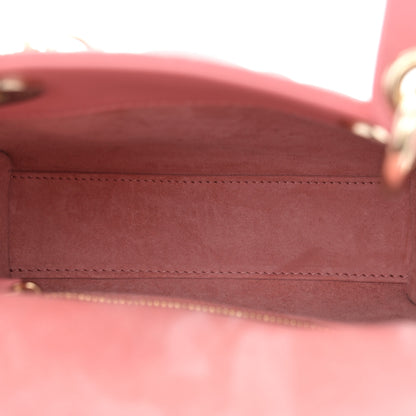 Christian Dior Lambskin Cannage Mini Lady Dior Peach Blossom 5 of 11