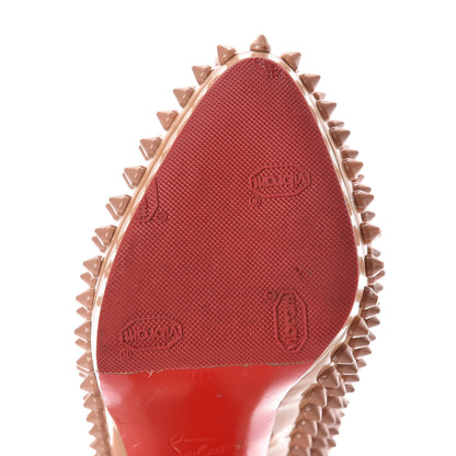 Christian Louboutin Patent Alti Spikes 140 Pumps 38 Nude 10 of 26