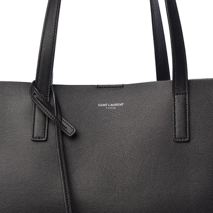 Saint Laurent Calfskin Large Fringe Shopping Tote Black 11 of 11