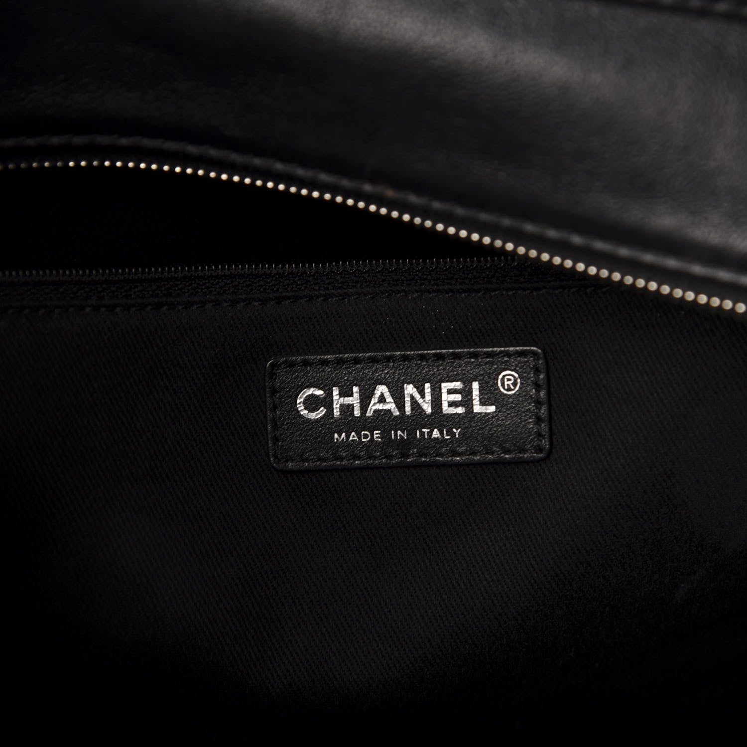 Chanel Calfskin Quilted In The Business North South Tote Black 6 of 12