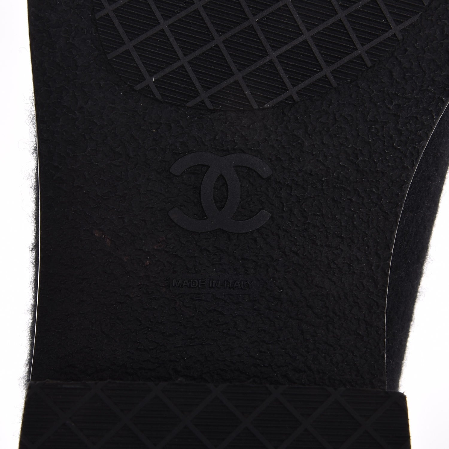 Chanel Tweed Lace Up Combat Boots 40 Black 6 of 8