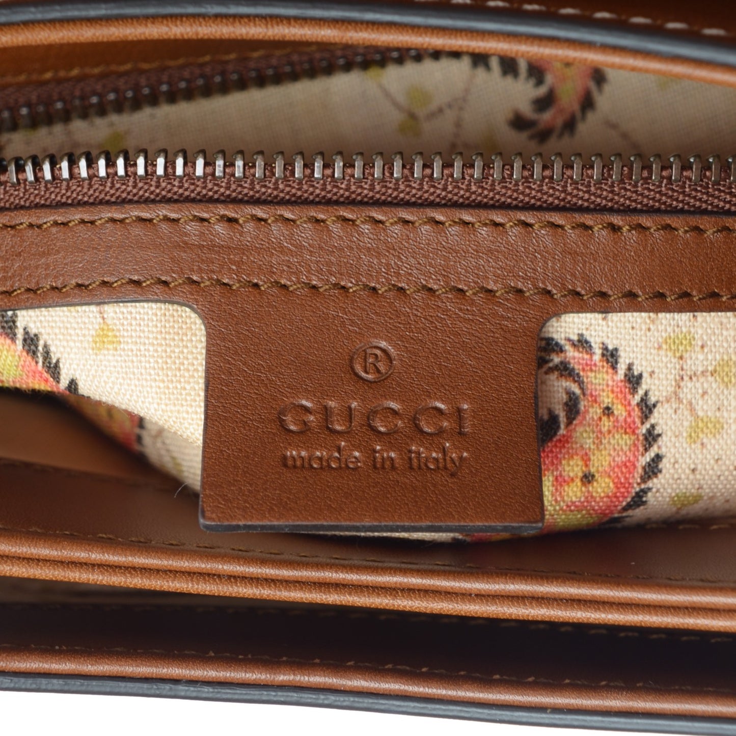 Calfskin Feline GG Marmont Flap Shoulder Bag Cuir