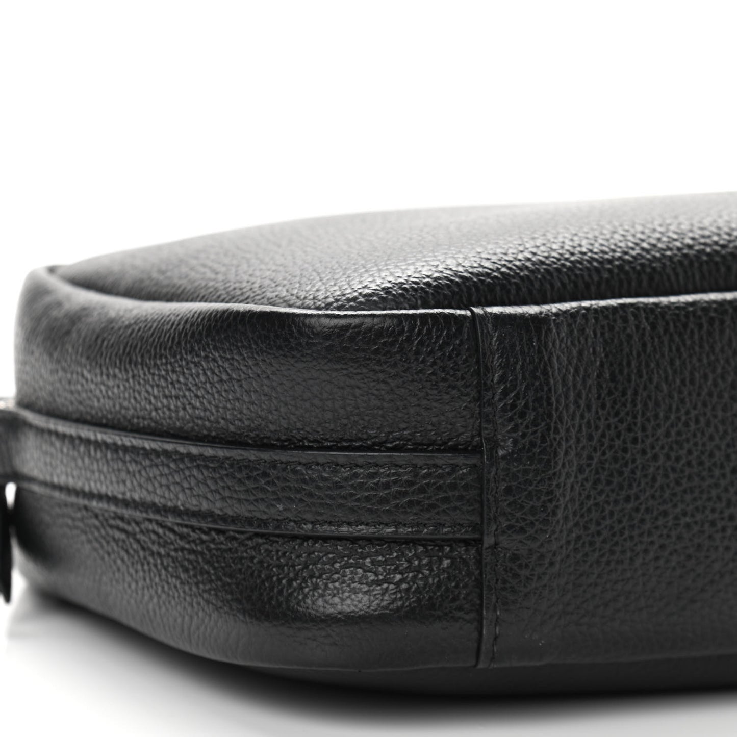 Calfskin Logo M Everyday Camera Bag Black