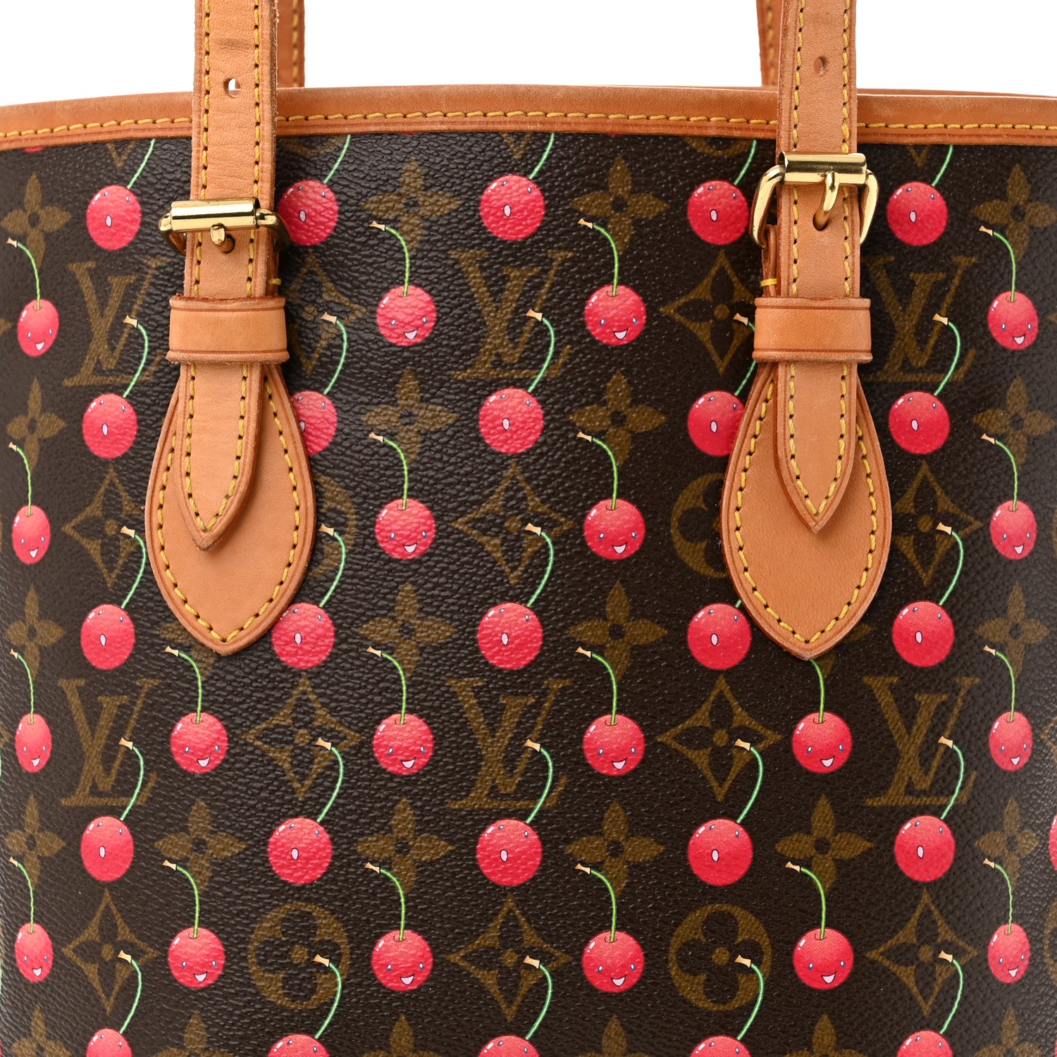 Louis Vuitton Monogram Cerises Bucket Bag 8 of 13