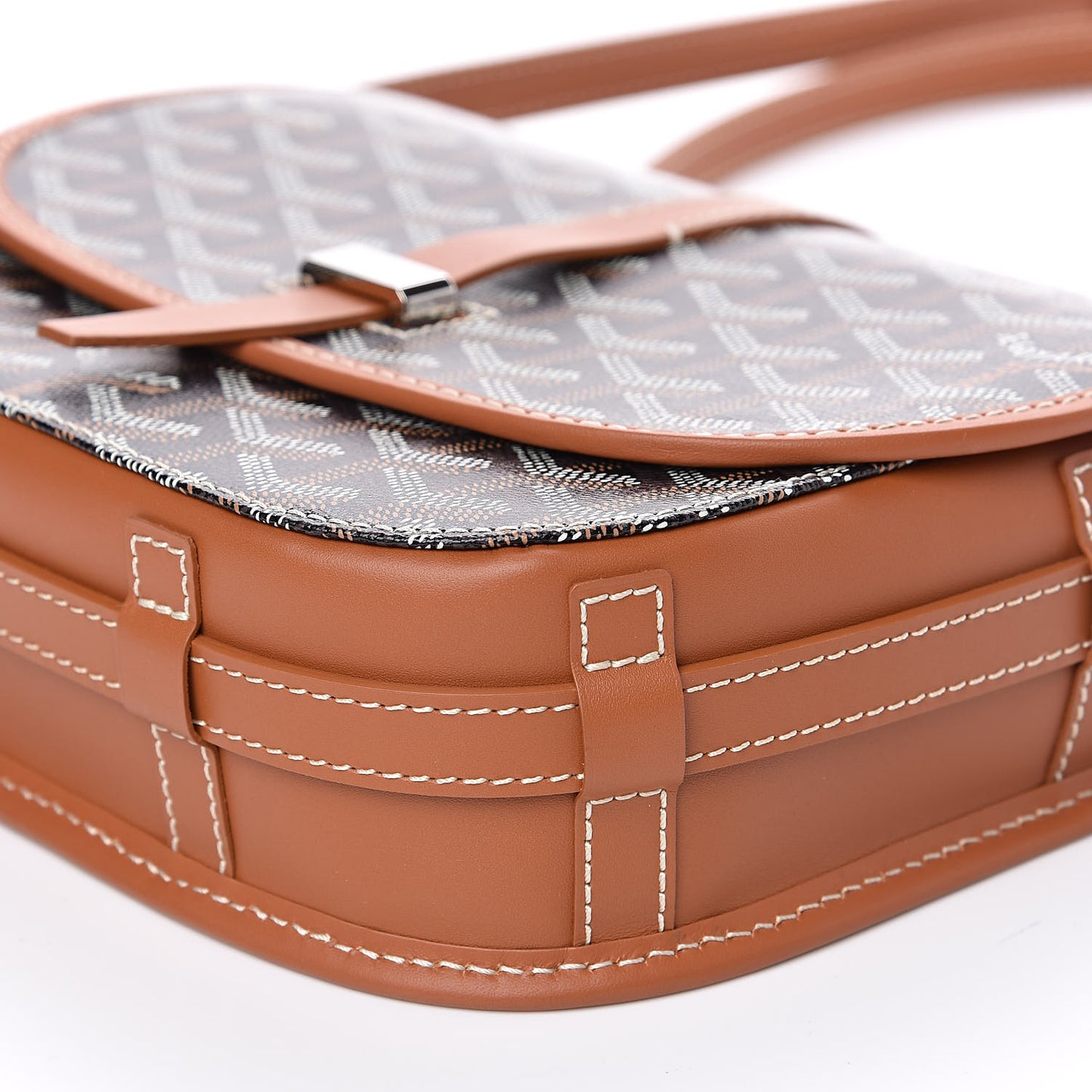 Goyardine Belvedere II PM Messenger Bag Black Gold
