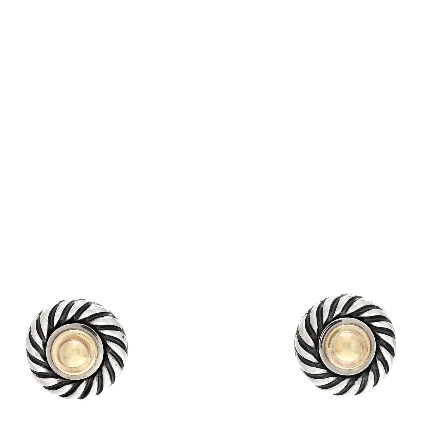 Sterling Silver 14K Yellow Gold Cookie Earrings