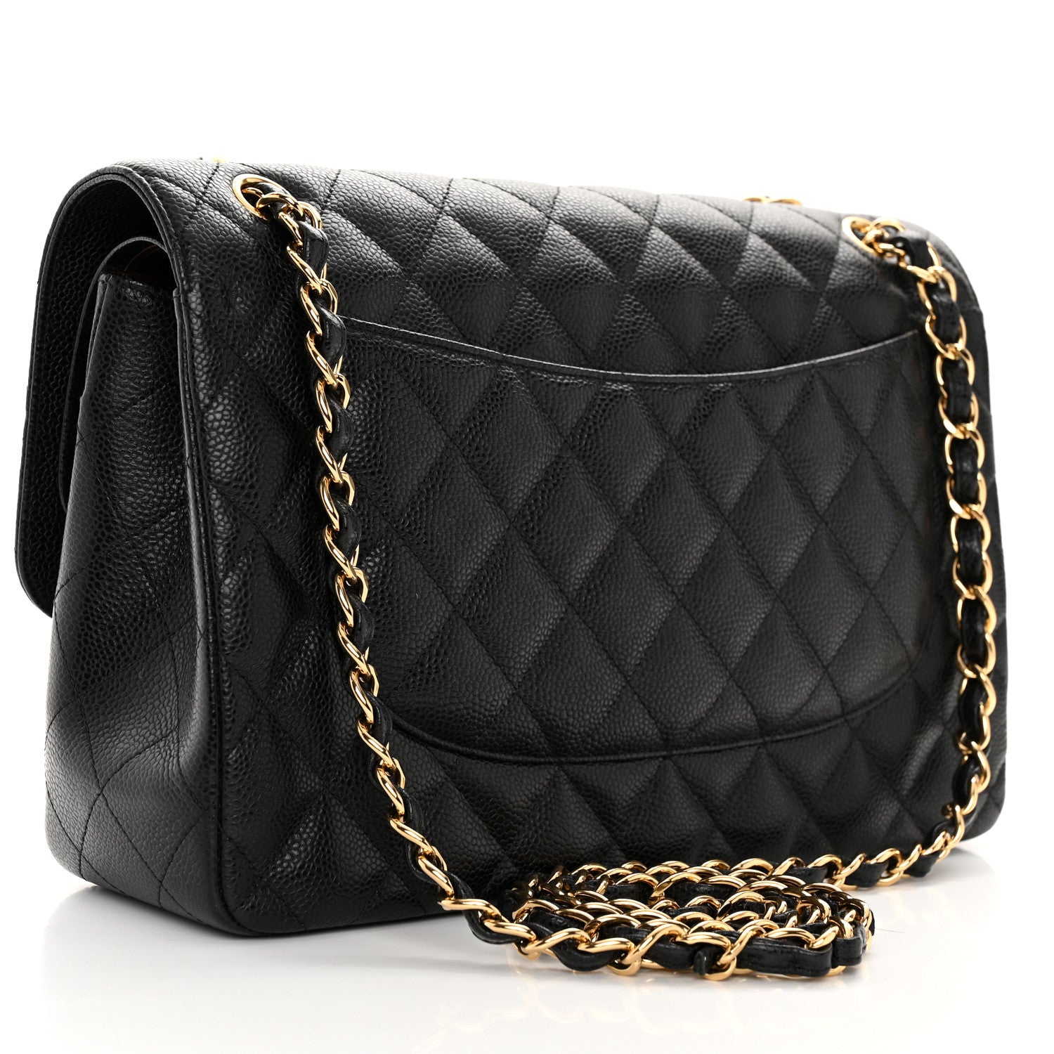 Chanel Caviar Quilted Jumbo Double Flap Black 3 of 10