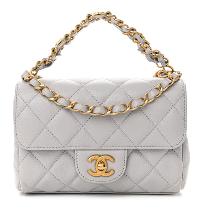 Chanel Caviar Quilted Mini Flap Grey 1 of 11