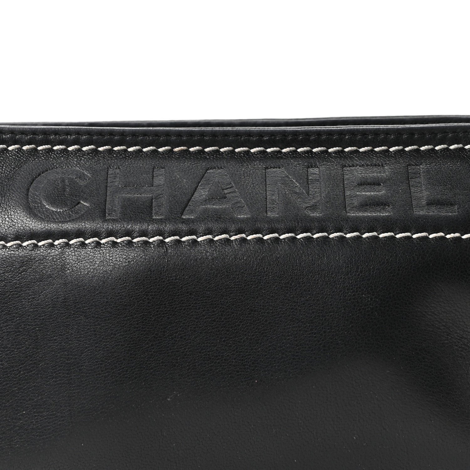Chanel Lambskin Lax Pochette Black 8 of 10