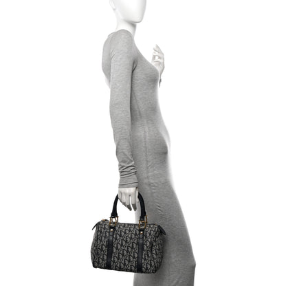 Christian Dior Monogram Boston Navy Blue 2 of 15