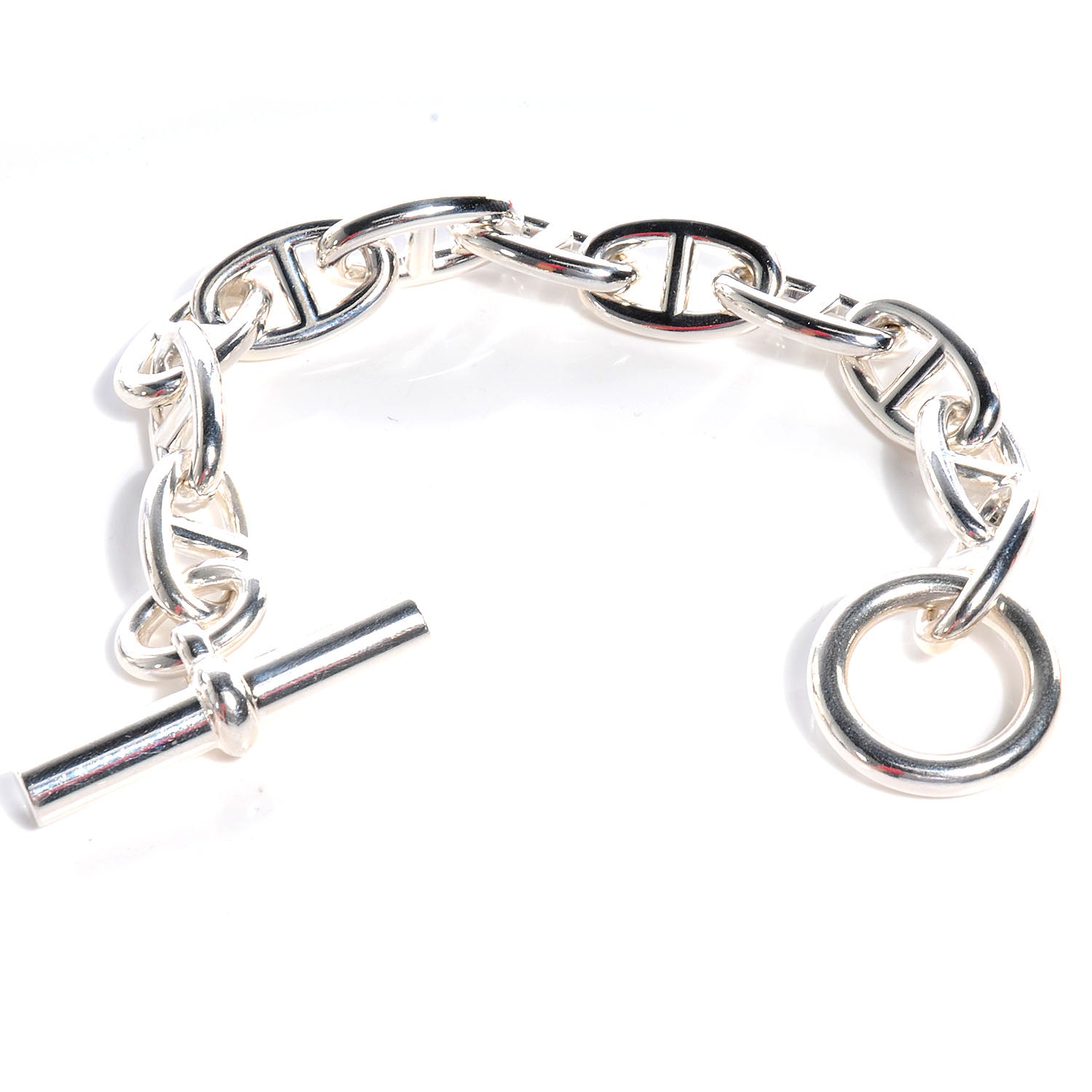 Hermes Sterling Silver Chaine d'Ancre Bracelet GM 3 of 5