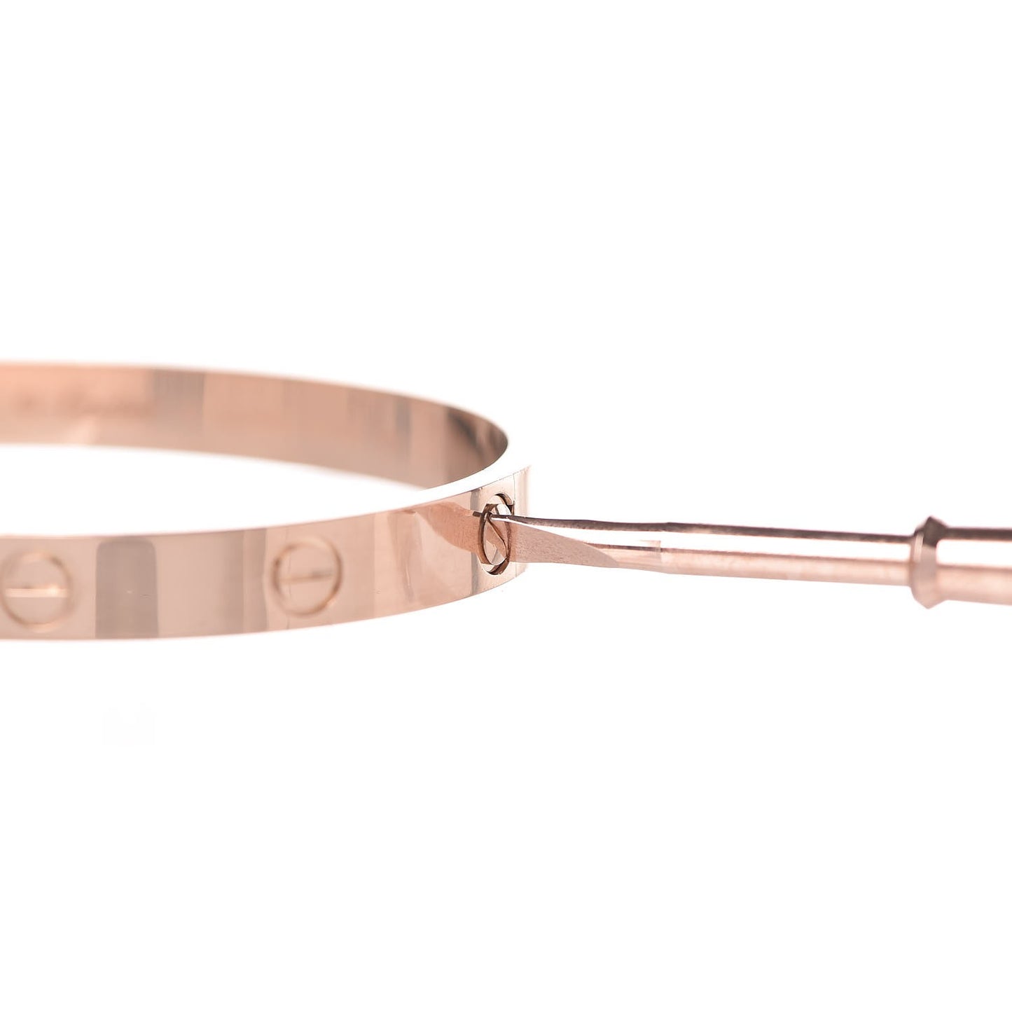 18K Pink Gold LOVE Bracelet 17