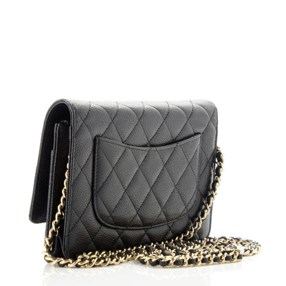 Chanel Caviar Quilted Wallet On Chain WOC Black 3 of 8