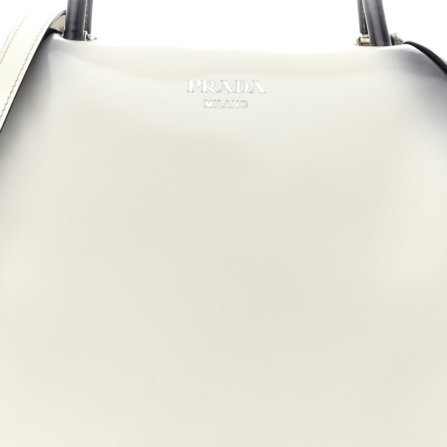 Prada Spazzolato Large Supernova Handbag White Sfumato 8 of 16