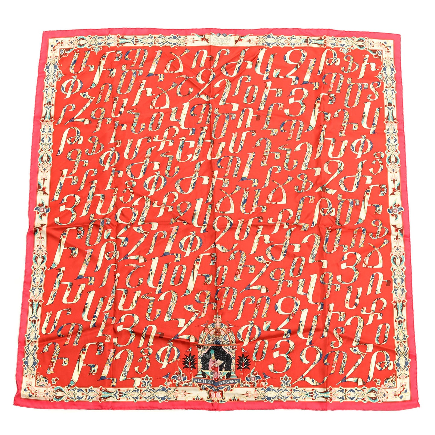 Silk Lettres D'Erevan Scarf 90