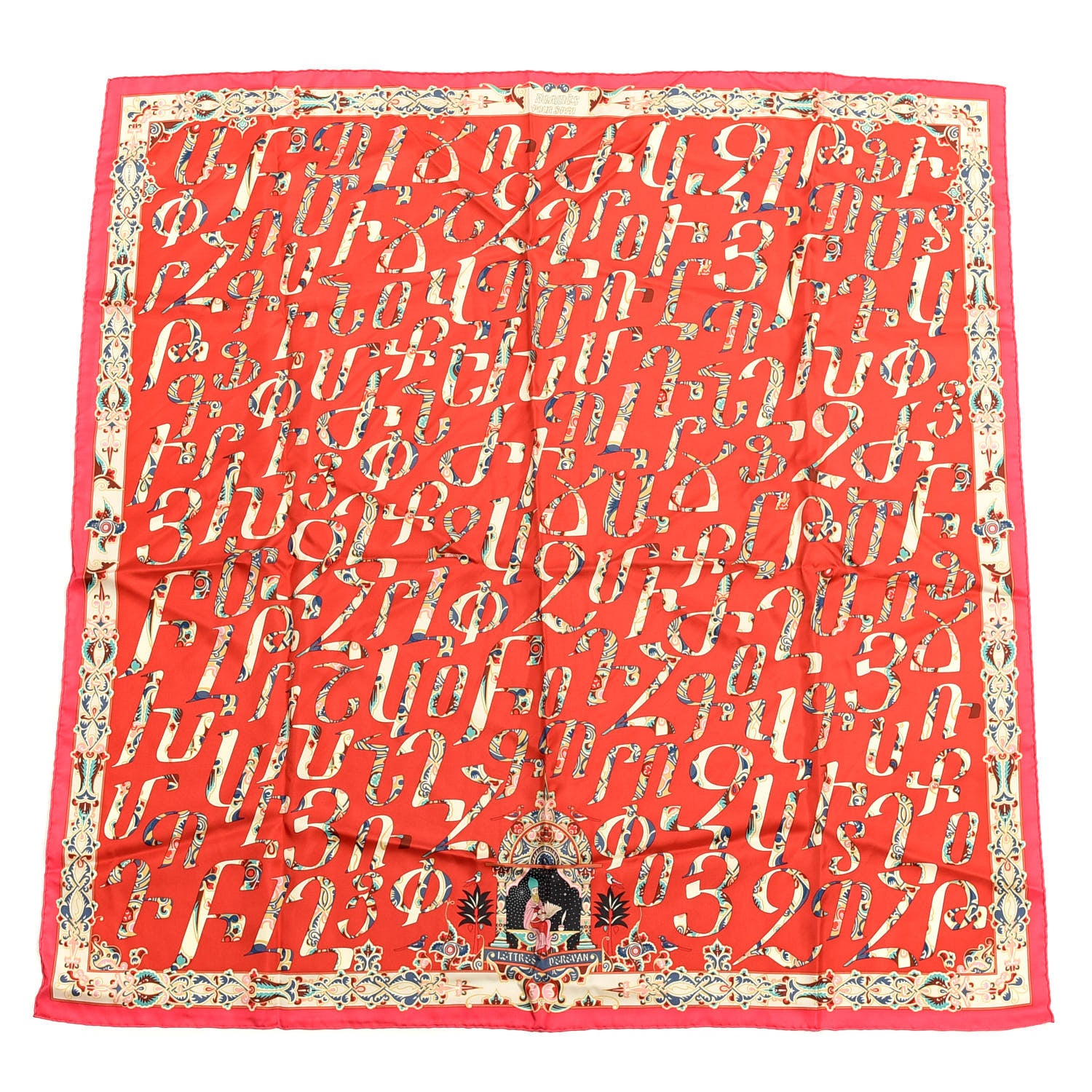 Hermes Silk Lettres D'Erevan Scarf 90 1 of 4