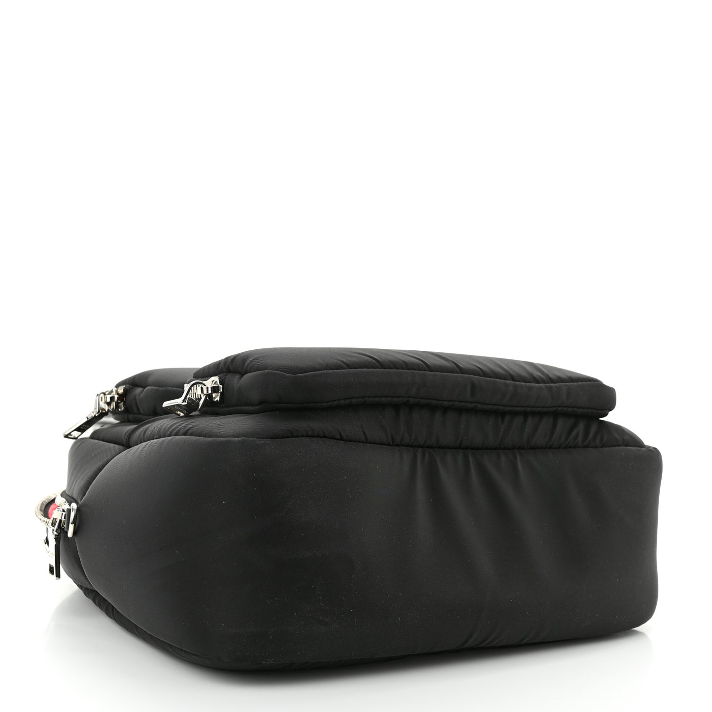 Tessuto Nylon Pocket Cargo Top Handle Bag Black Fuoco
