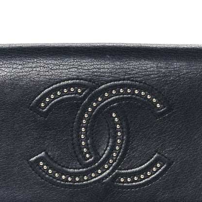 Chanel Lambskin Studded CC Flap Wallet Black 10 of 10